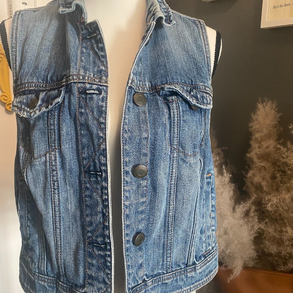Used Denim Vest